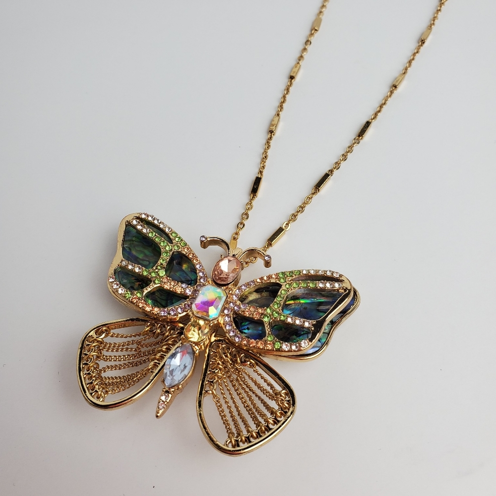 Betset Johnson Butterfly Necklace / Pin